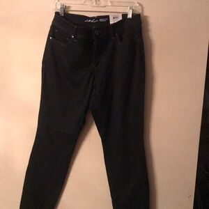 Black Jeans by Inc- Skinny Tummy Control NWT Size 12P
